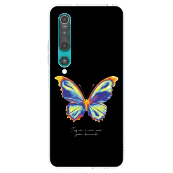 Picasee silikonový průhledný obal pro Xiaomi Mi 10 - Diamanty Black