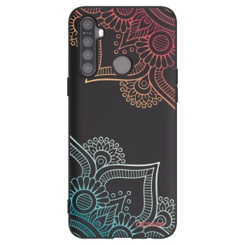 Picasee silikonový černý obal pro Realme 6i - Květinový vzor