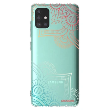Picasee silikonový průhledný obal pro Samsung Galaxy M31s - Květinový vzor