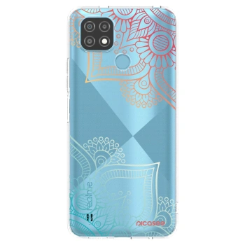 Picasee silikonový průhledný obal pro Realme C21 - Květinový vzor