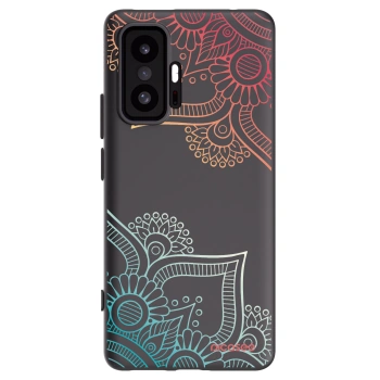 Picasee silikonový černý obal pro Xiaomi 11T - Květinový vzor