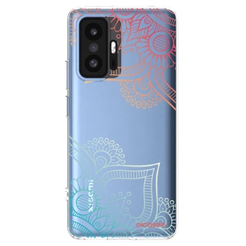 Picasee silikonový průhledný obal pro Xiaomi 11T Pro - Květinový vzor