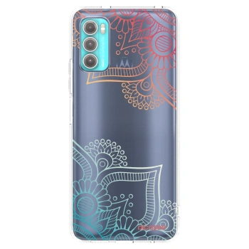 Picasee silikonový průhledný obal pro Motorola Moto G60 - Květinový vzor