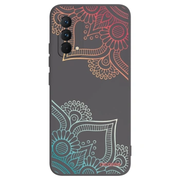 Picasee silikonový černý obal pro Realme GT Master Edition 5G - Květinový vzor