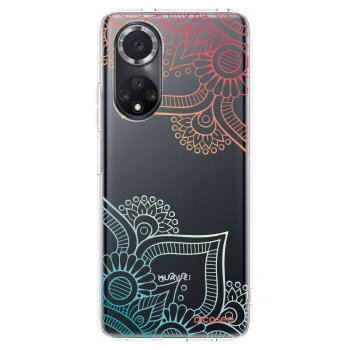 Picasee silikonový průhledný obal pro Huawei Nova 9 SE - Květinový vzor