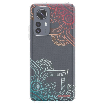 Picasee silikonový průhledný obal pro Xiaomi 12 Pro - Květinový vzor