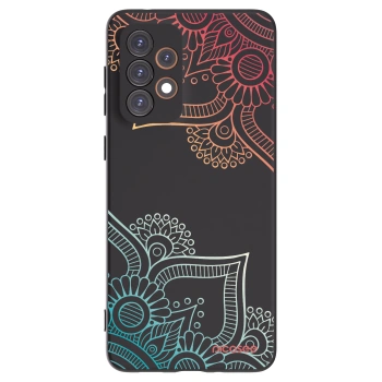 Picasee silikonový černý obal pro Samsung Galaxy A33 5G A336 - Květinový vzor