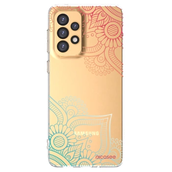 Picasee silikonový průhledný obal pro Samsung Galaxy A33 5G A336 - Květinový vzor
