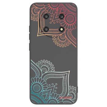 Picasee silikonový černý obal pro Honor Magic4 Lite 5G - Květinový vzor