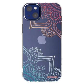 Picasee silikonový průhledný obal pro Apple iPhone 14 Plus - Květinový vzor