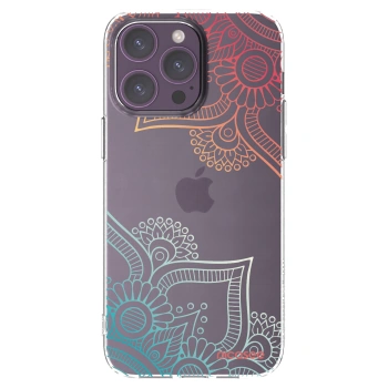 Picasee silikonový průhledný obal pro Apple iPhone 14 Pro Max - Květinový vzor