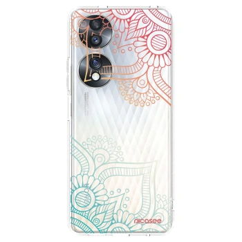 Picasee silikonový průhledný obal pro Honor 70 - Květinový vzor