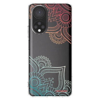 Picasee silikonový průhledný obal pro Honor X7 - Květinový vzor