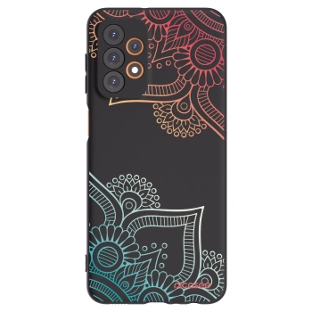 Picasee silikonový černý obal pro Samsung Galaxy A23 A236B 5G - Květinový vzor