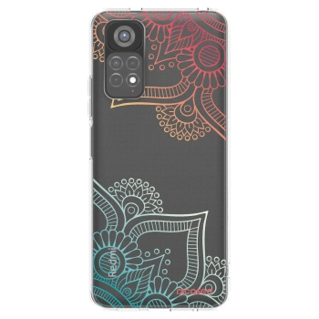 Picasee silikonový průhledný obal pro Xiaomi Redmi Note 11S 5G - Květinový vzor
