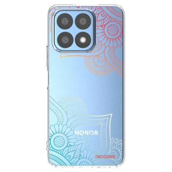 Picasee silikonový průhledný obal pro Honor X8a - Květinový vzor