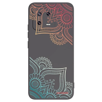 Picasee silikonový černý obal pro Xiaomi 13 Pro - Květinový vzor