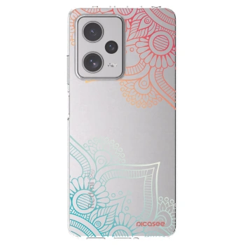 Picasee silikonový průhledný obal pro Xiaomi Redmi Note 12 Pro+ 5G - Květinový vzor