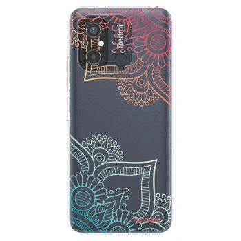Picasee silikonový průhledný obal pro Xiaomi Redmi 12C - Květinový vzor