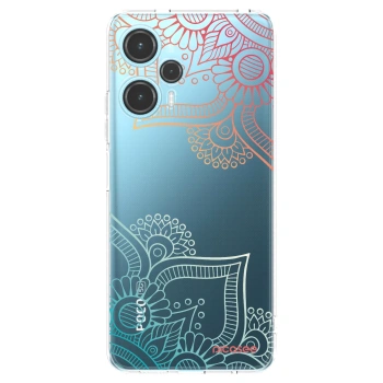 Picasee silikonový průhledný obal pro Xiaomi Poco F5 - Květinový vzor