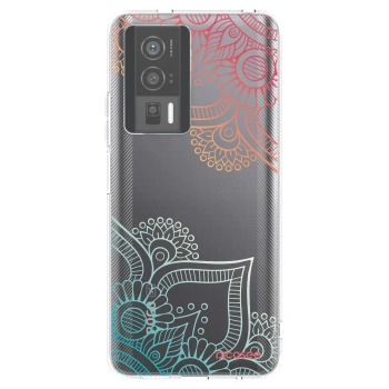 Picasee silikonový průhledný obal pro Xiaomi Poco F5 Pro 5G - Květinový vzor