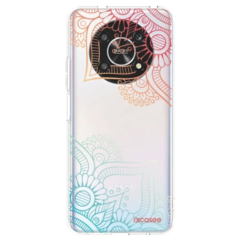 Picasee silikonový průhledný obal pro Honor Magic4 Lite 5G - Květinový vzor