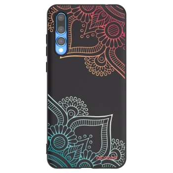 Picasee silikonový černý obal pro Huawei P20 Pro - Květinový vzor