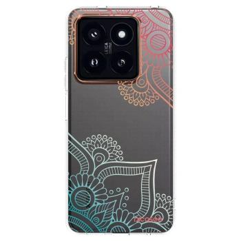 Picasee silikonový průhledný obal pro Xiaomi 14 Pro - Květinový vzor