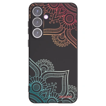 Picasee silikonový černý obal pro Samsung Galaxy S24+ S926B 5G - Květinový vzor