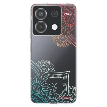 Picasee silikonový průhledný obal pro Xiaomi Poco X6 - Květinový vzor