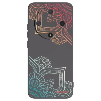 Picasee silikonový černý obal pro Honor Magic6 Lite 5G - Květinový vzor