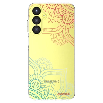 Picasee silikonový průhledný obal pro Samsung Galaxy A25 A256B 5G - Květinový vzor