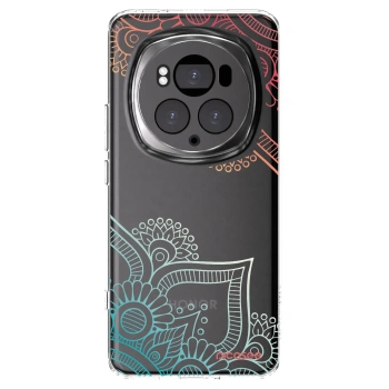Picasee silikonový průhledný obal pro Honor Magic6 Pro - Květinový vzor
