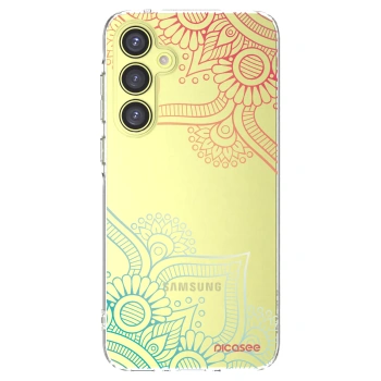 Picasee silikonový průhledný obal pro Samsung Galaxy A35 5G A356B - Květinový vzor