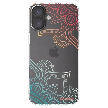 Picasee silikonový průhledný obal pro Apple iPhone 16 Plus - Květinový vzor