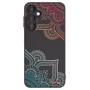 Picasee silikonový černý obal pro Samsung Galaxy A16 5G - Květinový vzor