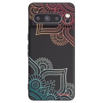 Picasee silikonový černý obal pro Google Pixel 8 Pro - Květinový vzor