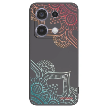 Picasee silikonový černý obal pro Xiaomi Redmi Note 14S - Květinový vzor