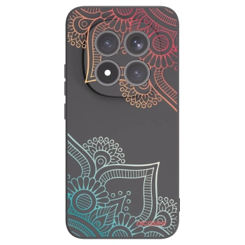 Picasee silikonový černý obal pro Xiaomi Redmi Note 15 Pro+ - Květinový vzor