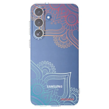 Picasee silikonový průhledný obal pro Samsung Galaxy S25 FE 5G - Květinový vzor