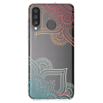 Picasee silikonový průhledný obal pro Huawei P30 Lite - Květinový vzor