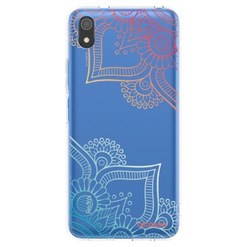 Picasee silikonový průhledný obal pro Xiaomi Redmi 7A - Květinový vzor