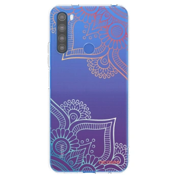 Picasee silikonový průhledný obal pro Xiaomi Redmi Note 8T - Květinový vzor