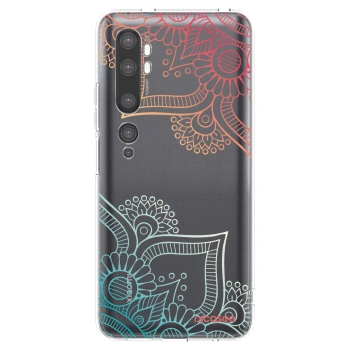 Picasee silikonový průhledný obal pro Xiaomi Mi Note 10 (Pro) - Květinový vzor