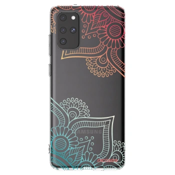 Picasee silikonový průhledný obal pro Samsung Galaxy S20+ G985F - Květinový vzor