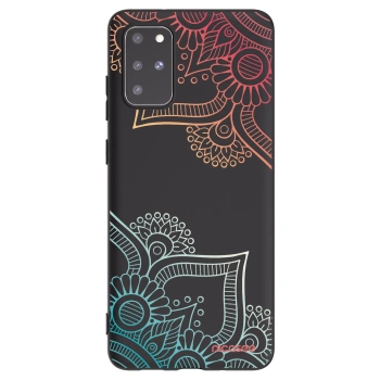 Picasee silikonový černý obal pro Samsung Galaxy S20+ G985F - Květinový vzor