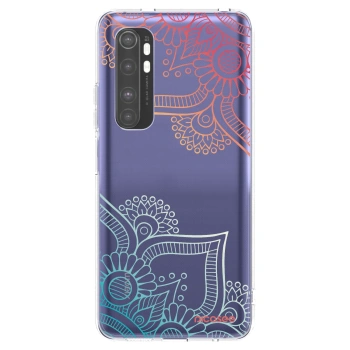 Picasee silikonový průhledný obal pro Xiaomi Mi Note 10 Lite - Květinový vzor