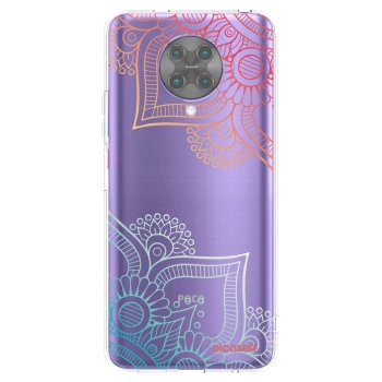 Picasee silikonový průhledný obal pro Xiaomi Poco F2 Pro - Květinový vzor