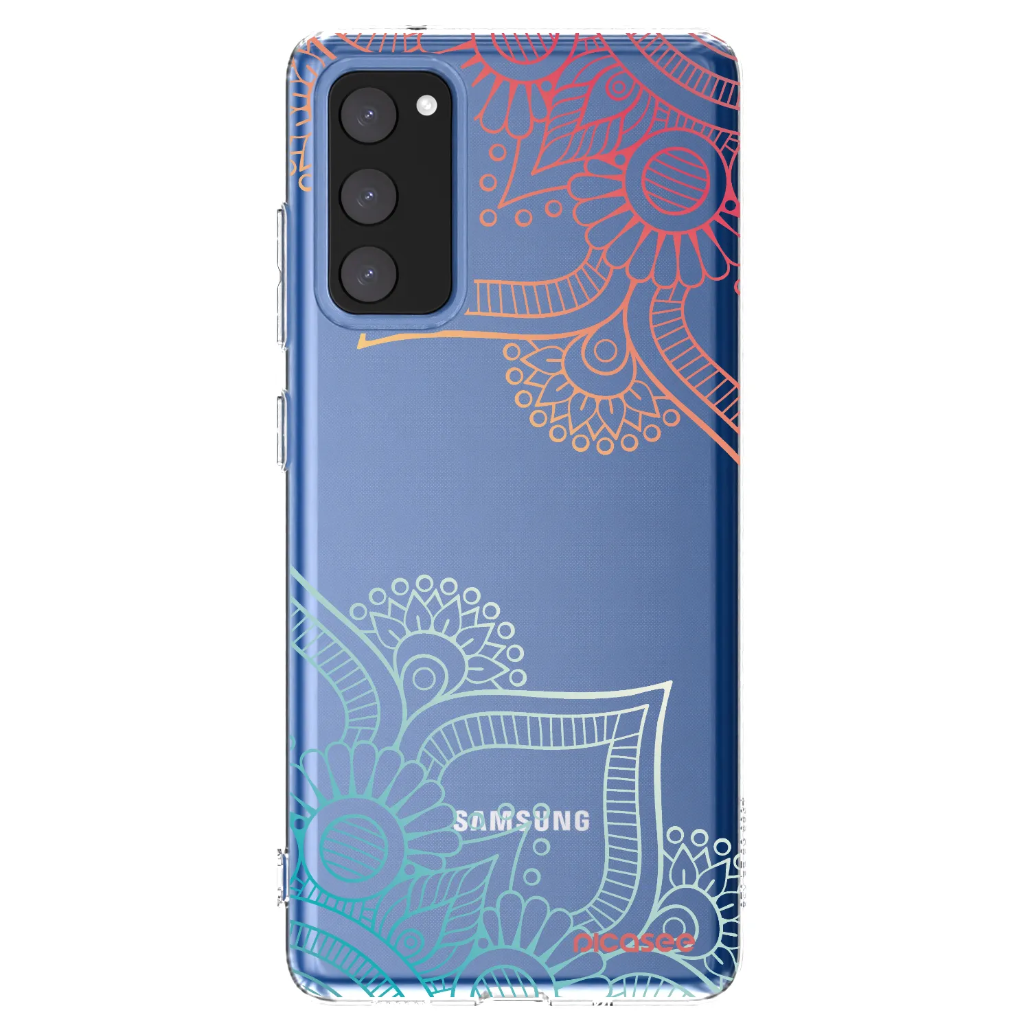 Picasee silikonový průhledný obal pro Samsung Galaxy S20 FE - Květinový vzor