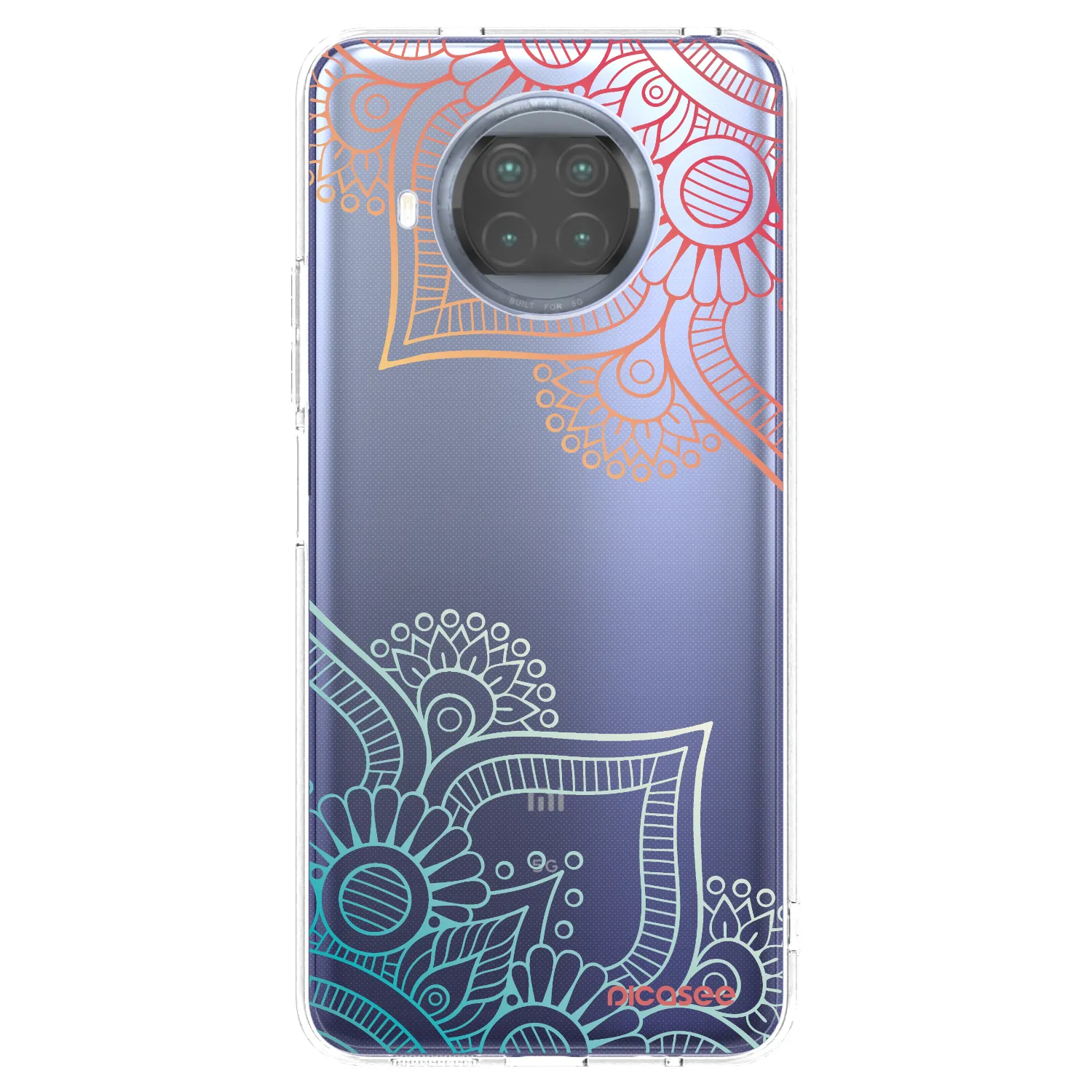 Picasee silikonový průhledný obal pro Xiaomi Mi 10T Lite - Květinový vzor